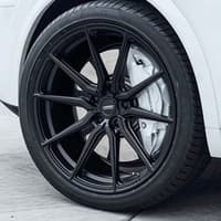 24x10 vossen hf-3 satin black (hybrid forged) 5x150 32mm