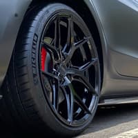 20x9.5 vossen hf-5 gloss black (hybrid forged) (custom)