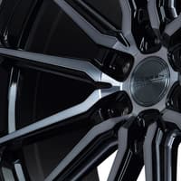 24x10 vossen hf6-1 gloss black w/ double tint (hybrid forged) (deep concave) 6x5.5/139.7 25mm