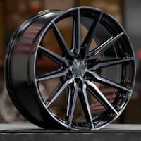 20x9.5 vossen hf6-1 gloss black w/ double tint (hybrid forged) (deep concave) 6x5.5/139.7 15mm