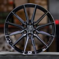 24x10 vossen hf6-1 gloss black w/ double tint (hybrid forged) (deep concave) 6x5.5/139.7 25mm