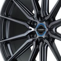 22x9.5 vossen hf6-1 tinted matte gunmetal (hybrid forged) (deep concave) 6x5.5/139.7 20mm