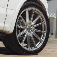 24x10 vossen hf6-1 silver machined (hybrid forged) (deep concave) 6x135 25mm