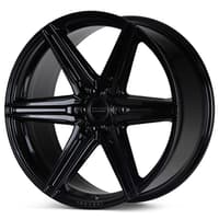 22x9.5 vossen hf6-2 gloss black (hybrid forged) (deep concave) 6x5.5/139.7 20mm