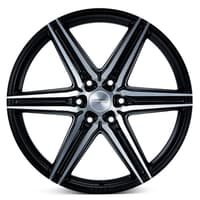 24x10 vossen hf6-2 matte black w/ brushed face (hybrid forged) (deep concave) 6x5.5/139.7 25mm