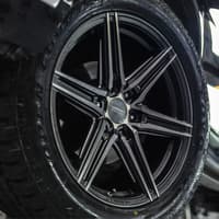 22x9.5 vossen hf6-2 tinted matte gunmetal (hybrid forged) (deep concave) 6x135 20mm