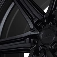 20x9.5 vossen hf6-2 satin black (hybrid forged) (deep concave) 6x5.5/139.7 15mm