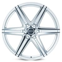 24x10 vossen hf6-2 silver machined (hybrid forged) (deep concave) 6x5.5/139.7 25mm