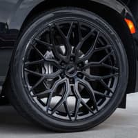 22x9.5 vossen hf6-3 gloss black (hybrid forged) (deep concave) 6x135 20mm