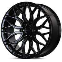 22x9.5 vossen hf6-3 gloss black (hybrid forged) (deep concave) 6x135 20mm