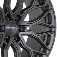 24x10 vossen hf6-3 matte gunmetal (hybrid forged) (deep concave) 6x135 25mm