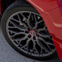 24x10 vossen hf6-3 matte gunmetal (hybrid forged) (deep concave) 6x135 25mm