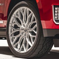 24x10 vossen hf6-3 silver machined (hybrid forged) (deep concave) 6x135 25mm