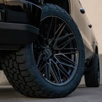 22x10 vossen hf6-5 gloss black tinted (hybrid forged) (super deep concave) 6x5.5/139.7 -18mm