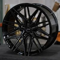 19x8.5 vossen hf-7 gloss black (hybrid forged) 5x112 42mm (flat face)