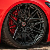 19x9.5 vossen hf-7 gloss black (hybrid forged) 5x112 35mm