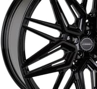 24x10 vossen hf-7 gloss black (hybrid forged) 5x130 15mm