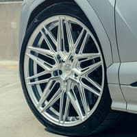 23x12 vossen hf-7 silver polished (hybrid forged) 5x130 15mm