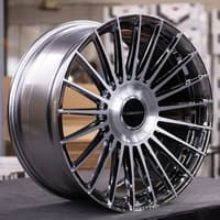 24x10 vossen hf-8 emc polished & brushed (hybrid forged) 5x120 32mm