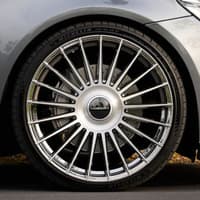 22x9 vossen hf-8 emc polished & brushed (hybrid forged) 5x112 25mm