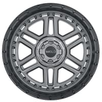 Weld Off-Road Crux W221 Satin Gunmetal w/ Satin Black Lip
