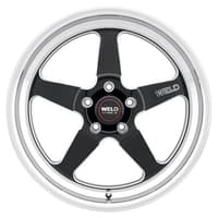 18x9 weld performance ventura s104 gloss black milled machined (rotary formed) 5x4.5/114.3 29mm
