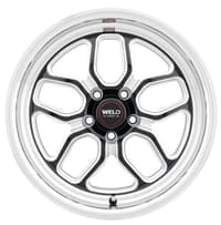 17x5 weld performance laguna drag s152 gloss black milled machined (rotary formed) 5x4.75/120.7 -26mm