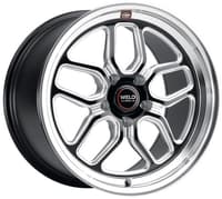 Weld Performance Laguna Drag S152 Gloss Black Milled Machined
