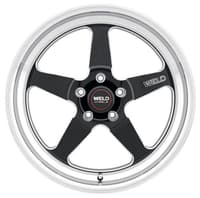 20x8 weld performance ventura drag s155 gloss black milled machined (rotary formed) 5x4.5/114.3 0mm