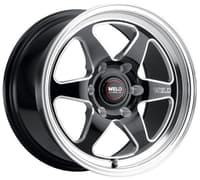 17x7 weld performance ventura 6 drag s156 gloss black milled machined (rotary formed) 6x5.5/139.7 0mm