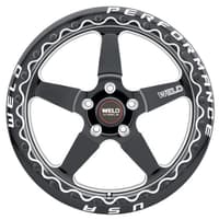 18x12 weld performance ventura beadlock s904 gloss black milled machined (rotary formed) 5x4.75/120.7 55mm