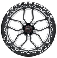 Weld Performance Laguna Drag Beadlock S907 Gloss Black Milled Machined