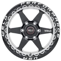 Weld Performance Ventura 6 Beadlock S909 Gloss Black Milled Machined