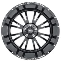 20x9 weld off-road slingblade w158 gloss black milled (rotary forged) 8x180 0mm