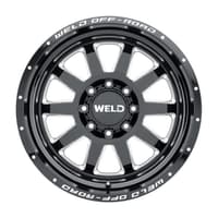 20x9 weld off-road stealth w102 gloss black milled (rotary forged) 8x180 0mm