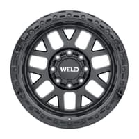 17x9 weld off-road cinch w104 satin black (rotary forged) 5x5/127 5x4.5/114.3 0mm