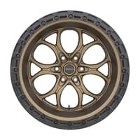 17x9 weld off-road ledge w106 satin bronze w/ satin black lip (6-lug) (rotary forged) 6x5.5/139.7 -12mm