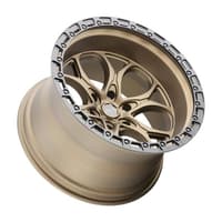 20x9 weld off-road ledge w106 satin bronze w/ satin black lip (6-lug) (rotary forged) 6x135 0mm