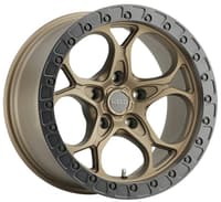 17x9 weld off-road ledge w106 satin bronze w/ satin black lip (5-lug) (rotary forged) 5x5/127 0mm