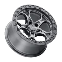 Weld Off-Road Ledge (5-Lug) W107 Satin Gunmetal w/ Satin Black Lip