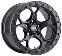 17x9 weld off-road ledge w108 satin black (5-lug) (rotary forged) 5x5/127 -12mm