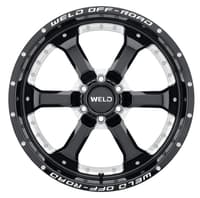 Weld Off-Road Granada (6-Lug) W125 Gloss Black Milled