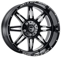 20x10 weld off-road cheyenne w132 gloss black milled (rotary forged) 6x135 6x5.5/139.7 -18mm