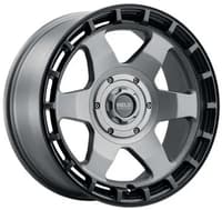 Weld Off-Road Ridge W151 Satin Gunmetal w/ Satin Black Ring