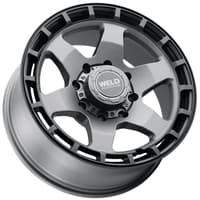 Weld Off-Road Ridge W151 Satin Gunmetal w/ Satin Black Ring