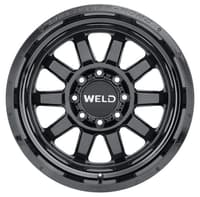 20x9 weld off-road stealth w168 gloss black (rotary forged) 8x180 0mm