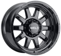 20x10 weld off-road stealth w168 gloss black (rotary forged) 6x135 6x5.5/139.7 -18mm