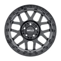 17x9 weld off-road cinch beadlock w902 gloss black milled (true beadlock) (rotary forged) 5x5/127 5x5.5/139.7 -12mm