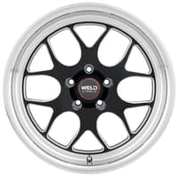 17x10 weld performance solana drag s160 gloss black milled (rotary formed) 5x120 42mm