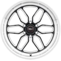 Weld Performance Laguna 6 Drag S153 Gloss Black Milled Machined